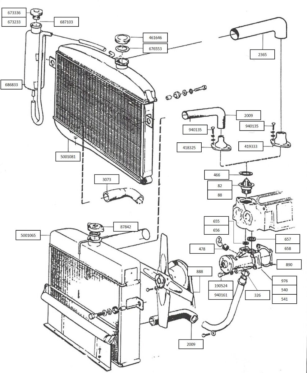 Volvo Amazon Radiator Cooling System for Volvo Amazon