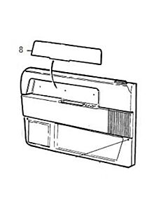 Deur portier Paneel links interieur links voor 740 760