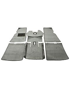 Mattenset PV544 grijs pasvorm (bedekt gehele vloer) 6 delig
