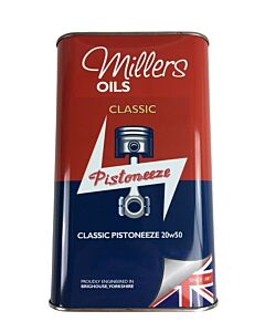 Millers olie 20W50 classic mineraal 1 liter verpakking