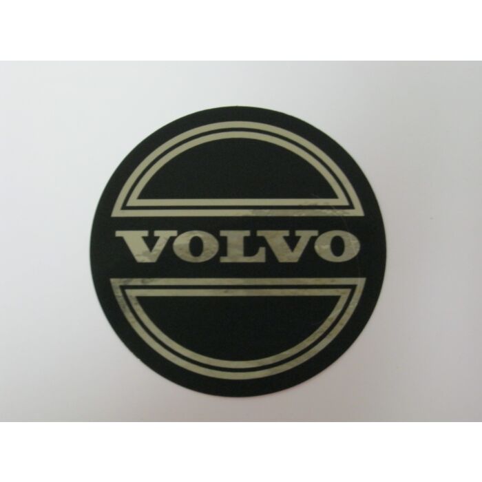 Volvo Sticker inchVolvoinch hub cap black on chrome 90mm Volvo part number  1129031S