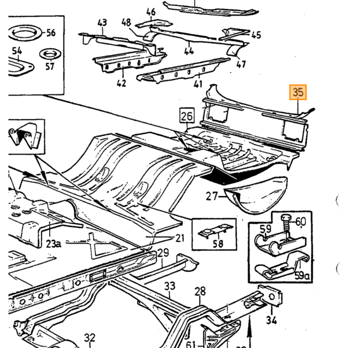 1980+ Volvo 240/260 Rear Panel Part 1315600 - No Longer Available