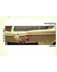 Volvo handleiding 240 1989 Nederlands
