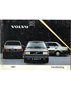 Volvo 340 360 User Manual 1987 Dutch Version