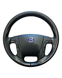 "Volvo V70 2000-2004 Premium Leather Steering Wheel with Airbag & Controls"