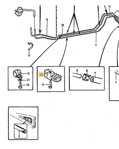 Brake Line Clamp 240 260 for Volvo