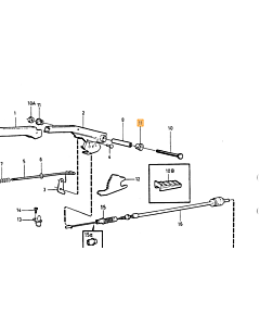 Handremkabel Links Volvo 740 - 760 - 780