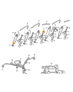 Slangkoppeling Volvo 240 - 740 - 760 - 780 - 850 - 940 - 960 -  S90 - V90 - C70 - S70 - V70 - XC70 - S80 - S40 - V40
