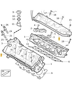 Kleppendeksel Pakking V8 Voorzijde Volvo XC90 - S80