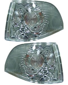 hoek / side lamp chrome Links en rechts set V70 S70 stadslicht knipperlicht richtingaanwijzer