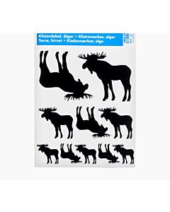 Stickervel assorti zwart Eland 10 stuks