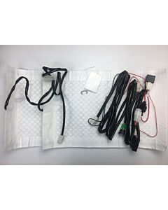 Stoelverwarming element / Stoelverwarming matje / zitting & rug / op alle typen toepasbaar/ 28x44 cm inclusief montage set / helaas niet meer leverbaar