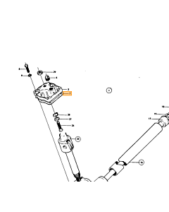 U Support Mounting Steering Rod PV for Volvo