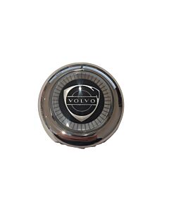 Volvo Claxon Cap with Chrome Ring Complete on Steering Wheel P1800 - Chassis No. 25499 Volvo Part No. 664477comp for Volvo