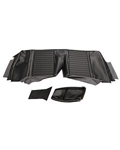 Bekleding Amazon 2 deurs achterbank hoes rug zwart 1965-1968 417 428-584 zie 691474