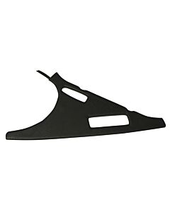 Bekleding P1800E zijpaneel +verlichting Rechtsachter zwart