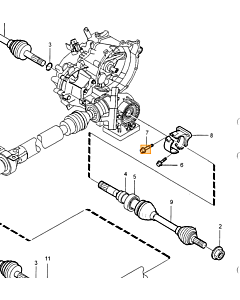 Aandrijfas Links 2WD Handgeschakeld Volvo 850 - S70 - V70 - C70