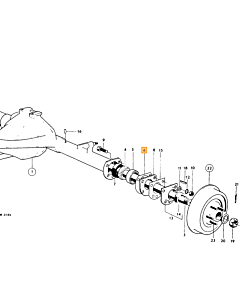 Deksel differentieel PV444 PV544 210 Duett Amazon P1800   SPICER 89671