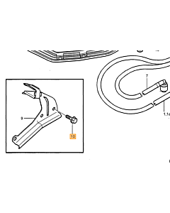 Zuigslang aansluiting 4mm - 6mm Volvo 240 - 740 - 760 - 780 - 850 - 940 - 960 -  S90 - V90 - C70 - S70 - V70 - XC70 - S80 - S40 - V40
