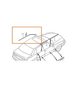 Sierlijst links voorruit  driprail  v70 s70  s70