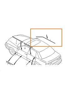 Sierlijst rechts voorruit  driprail  v70 s70  s70 op aanvraag gebruikt leverbaar