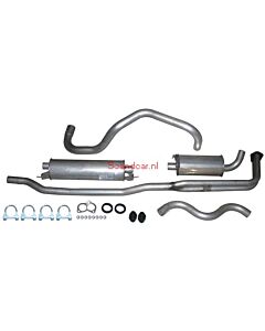 Uitlaatset 240 B21A+B21E 1976-1989+ RVS vanaf spruitstuk complete set incl montageset niet meer lev