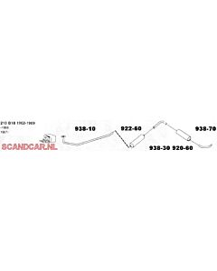 Uitlaat Duett voorpijp zie nr 666086