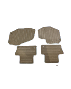 "Volvo XC60 Beige Luxury Car Mat Set - Enhance Your Drive Comfort"