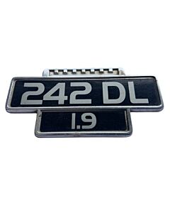 "Volvo 242 DL 1.9 Vintage Emblem - Preloved Classic Accessory"