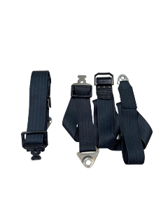 "Volvo 140/164 Black Front Seatbelt Duo Set"