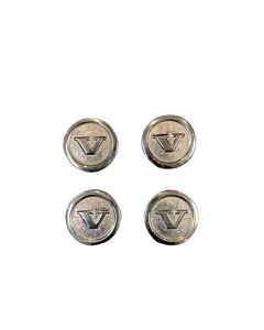 AGW Chrome Plated Volvo Side Fender Emblems - Set Of 2
