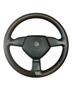 "Volvo 240 Black Leather Sport Steering Wheel - Preloved"