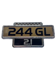 "Volvo 244 GL 2.1 Classic Emblem - Preloved Authentic Accessory"