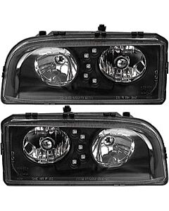 Volvo Headlamp black styling L&R Volvo part no _Black_B