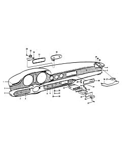 Volvo P1800 S Right Hand Drive Dashboard