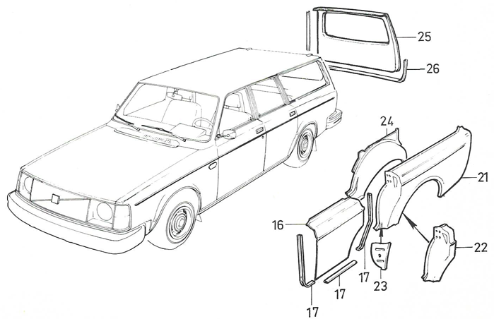 Vintage volvo store parts